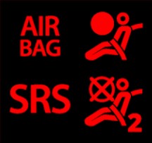 Airbag Supplemental Restraint System (SRS) Warning Light