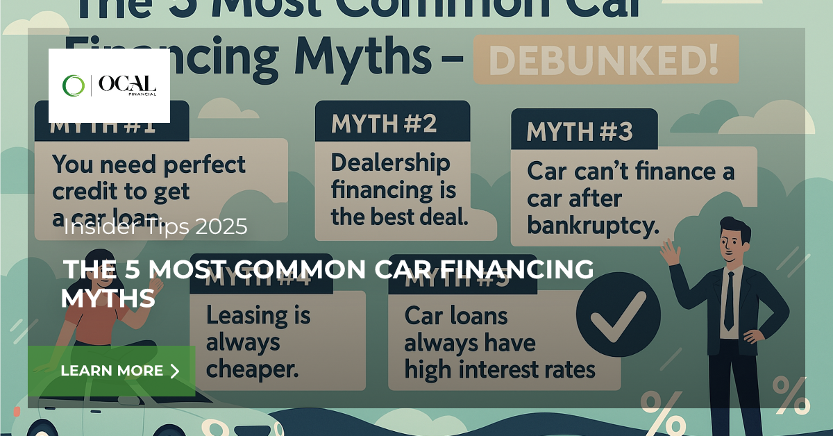 The 5 Most Common Car Financing Myths – Debunked!